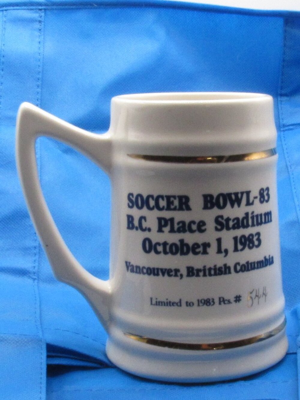 Vintage Soccer Bowl 1983 Beer Mug/Stein NASL Limited Edition 544 0f 1983 VG Cond - Picture 3 of 6